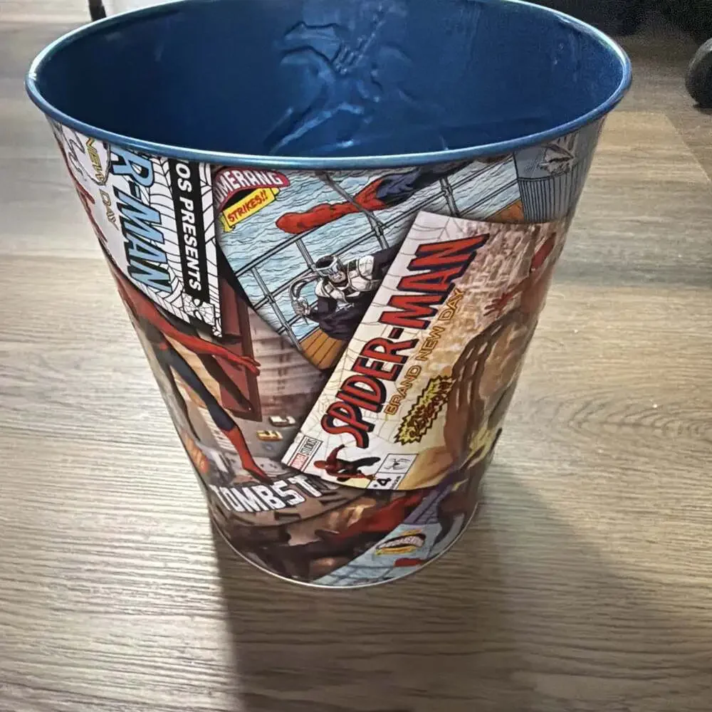 Spiderman brand new day 130 oz tin bucket Cinemark merchandise